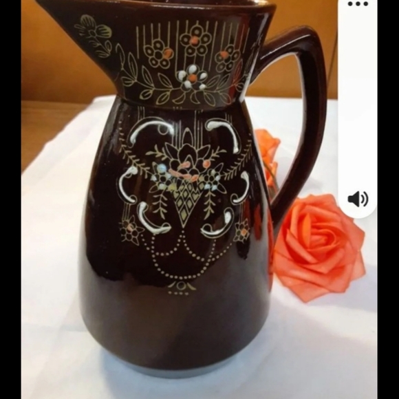 1950s Japan Redware Moriage 3 Piece - Picture 5 of 7